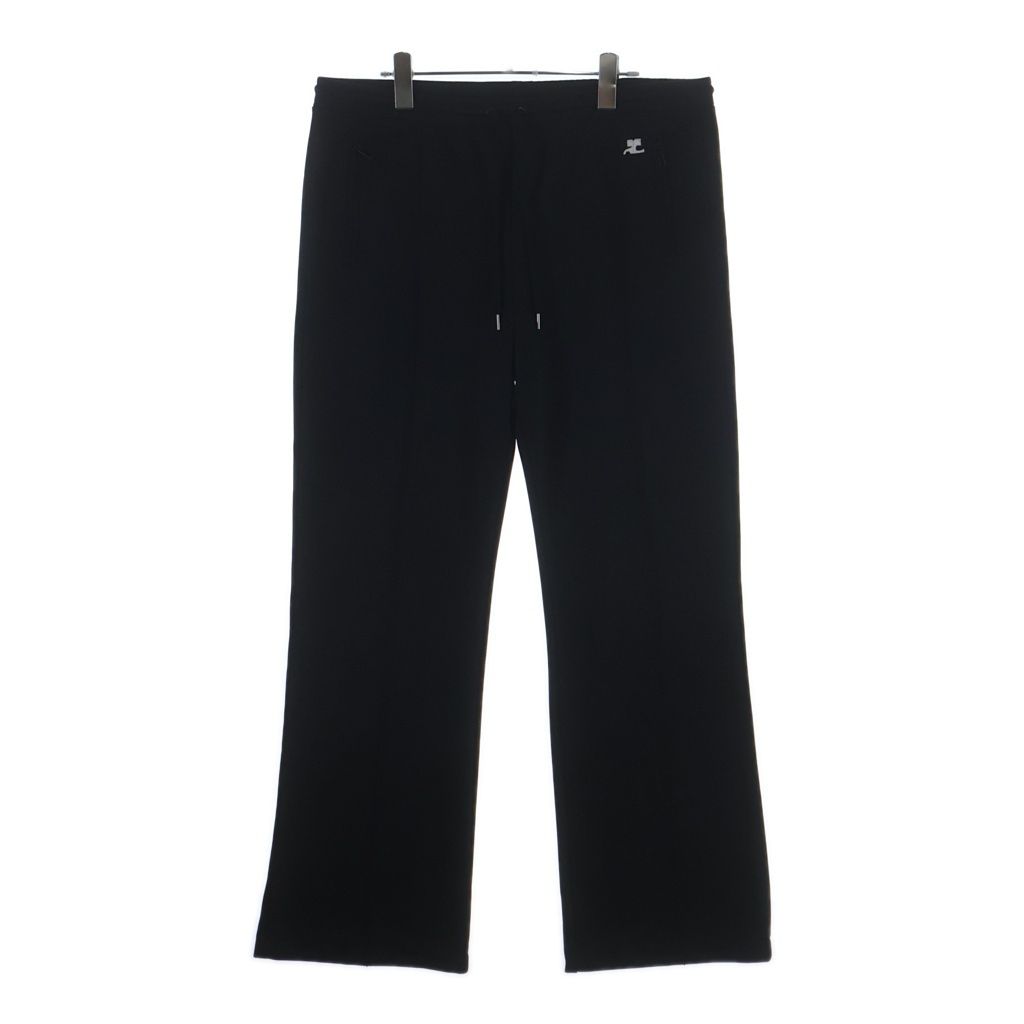 COURREGES (クレージュ) TRACKSUIT INTERLOCK PANTS インターロック トラックスーツパンツ ブラック VESJPA164