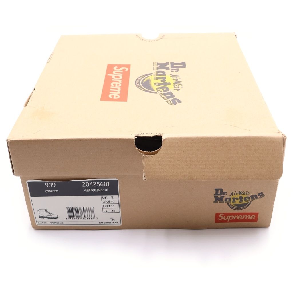 SUPREME (シュプリーム) 15AW ×Dr.Martens 6-EYE BOOT ドクター