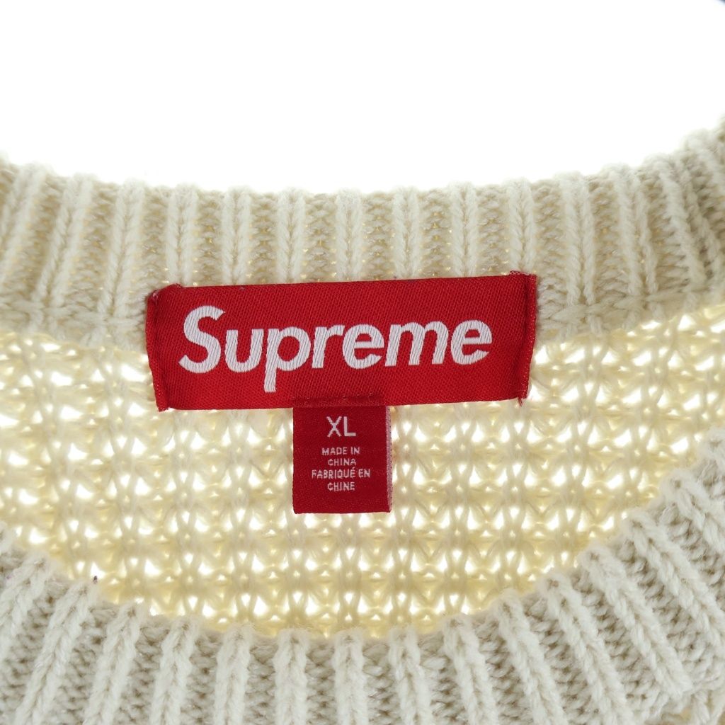 SUPREME (シュプリーム) 24AW Waffle Small Box Sweater Stone 