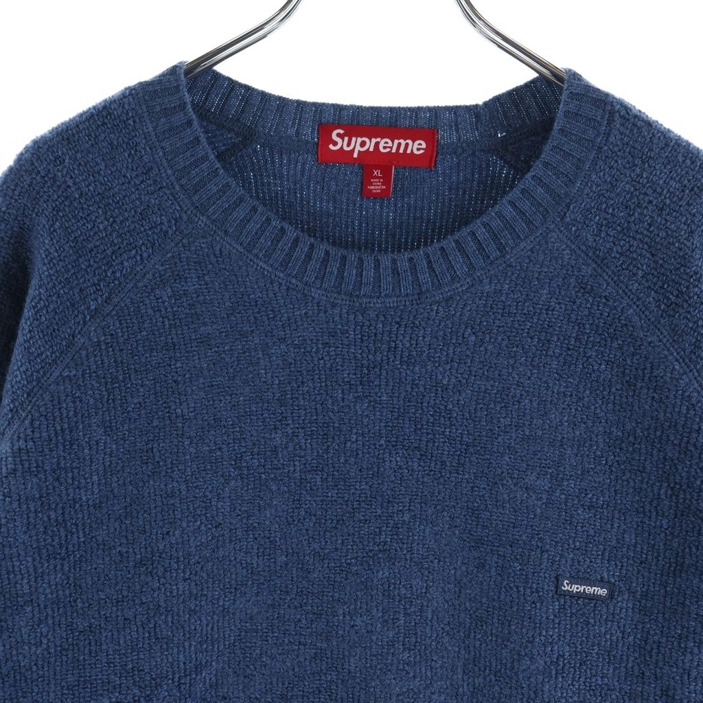 SUPREME (シュプリーム) 24AW Terry Small Box Sweater Blue テリー