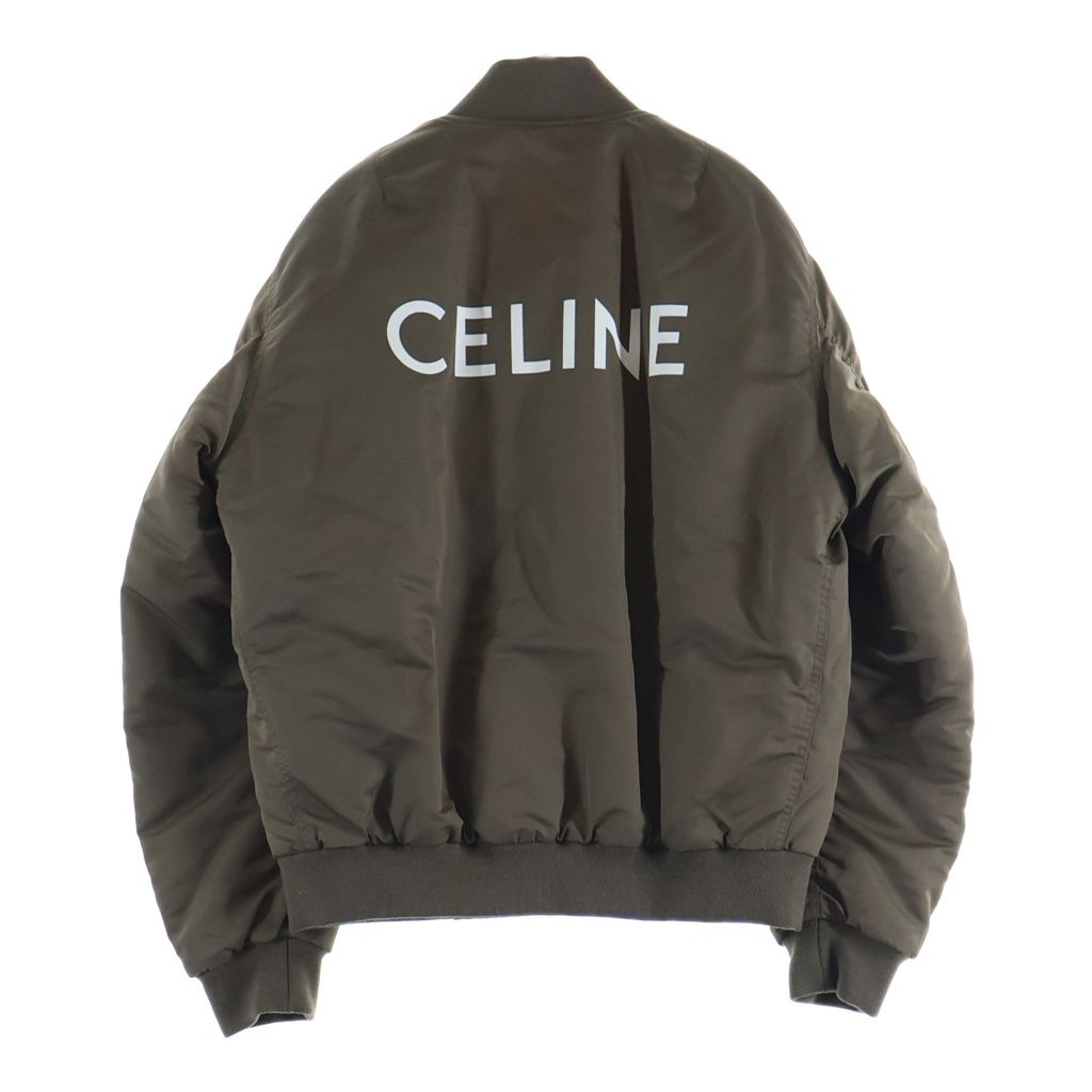 CELINE (セリーヌ) バックロゴ ナイロンツイル ボンバージャケット