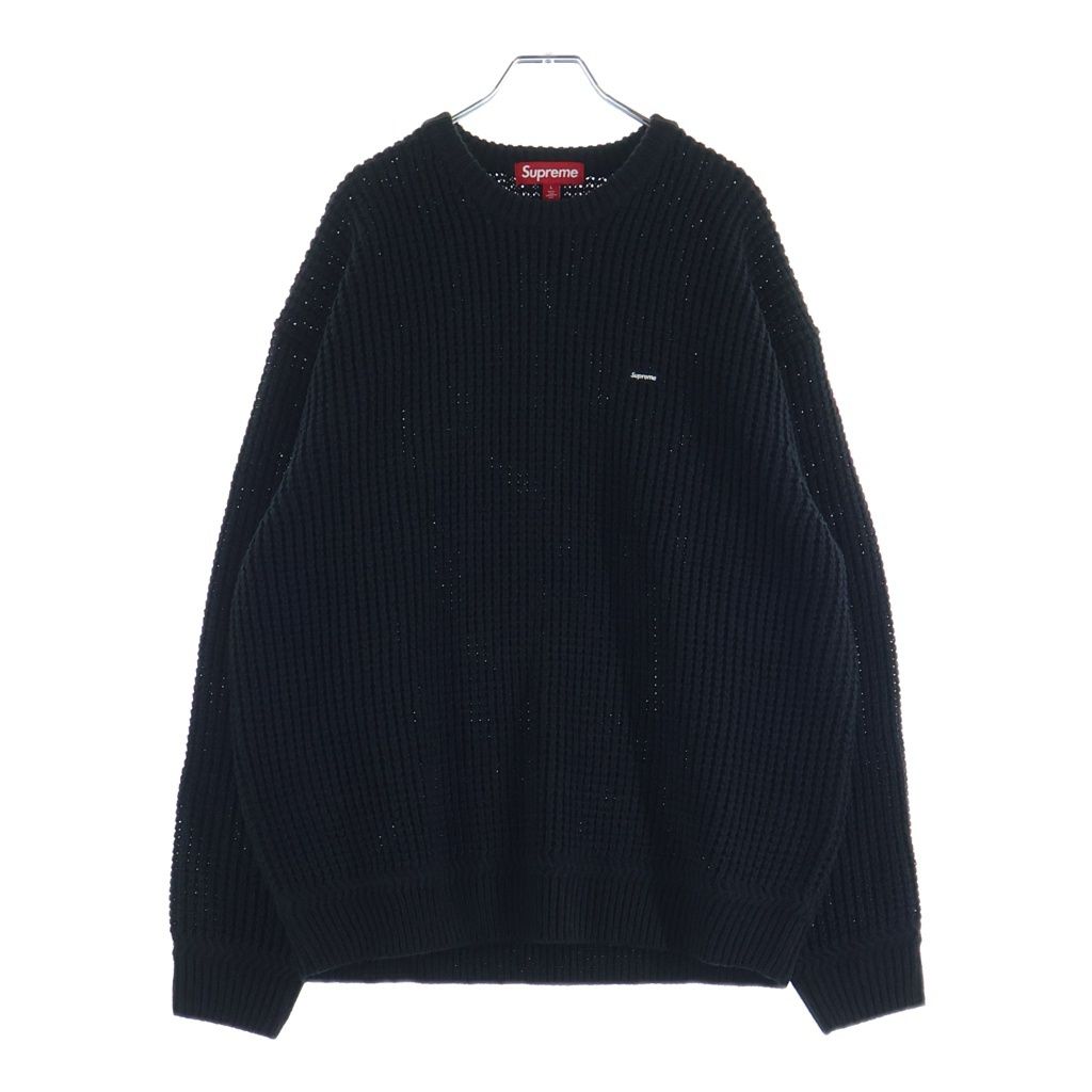 SUPREME (シュプリーム) 26SS Waffle Small Box Sweater Black