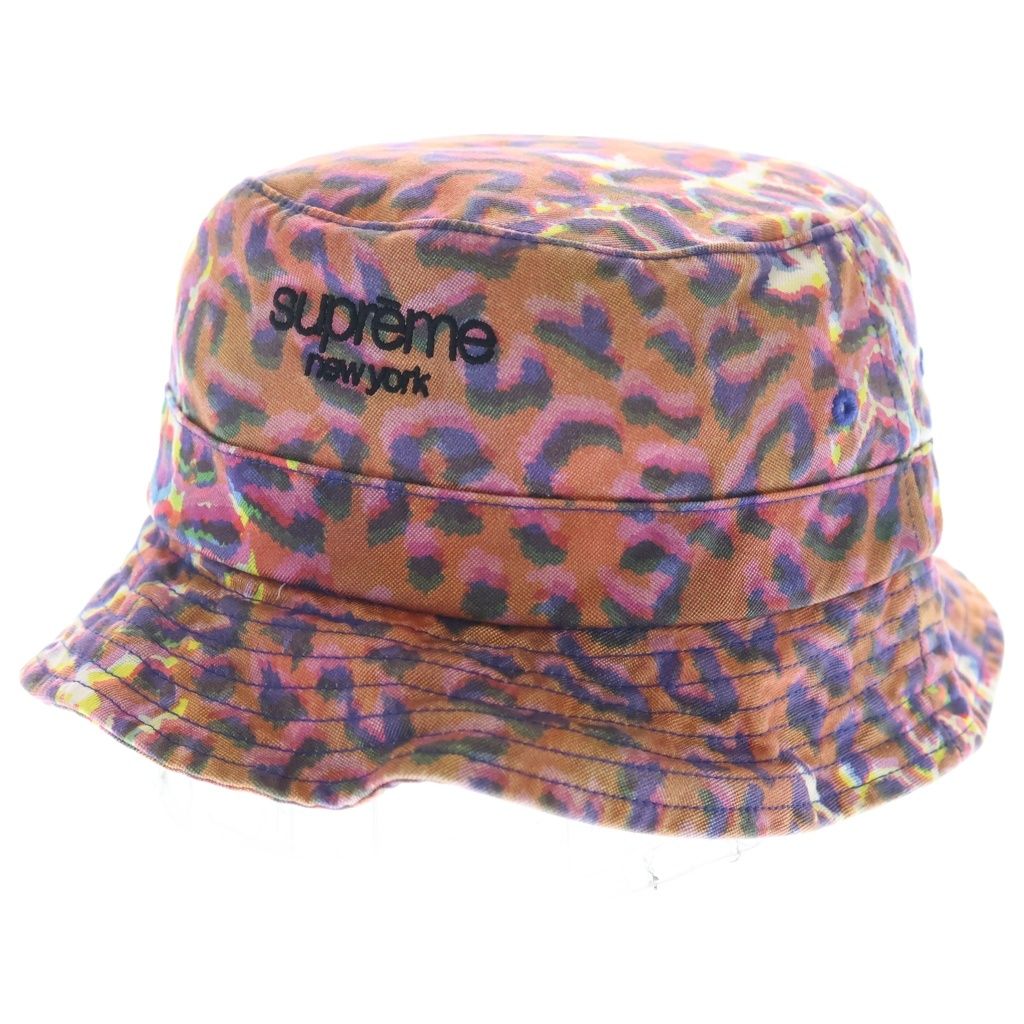 SUPREME (シュプリーム) 24AW Classic Logo Crusher CAMO カモ柄クラシックロゴ クラッシャー デニムバケットハット マルチカラー