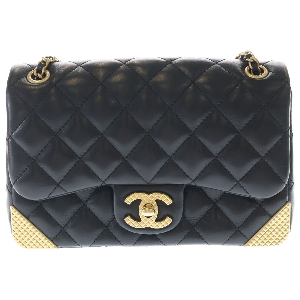 CHANEL ショルダーバッグ　使用画像あり CHANEL (シャネル) マトラッセ25 メタル Sフラップ Wチェーン