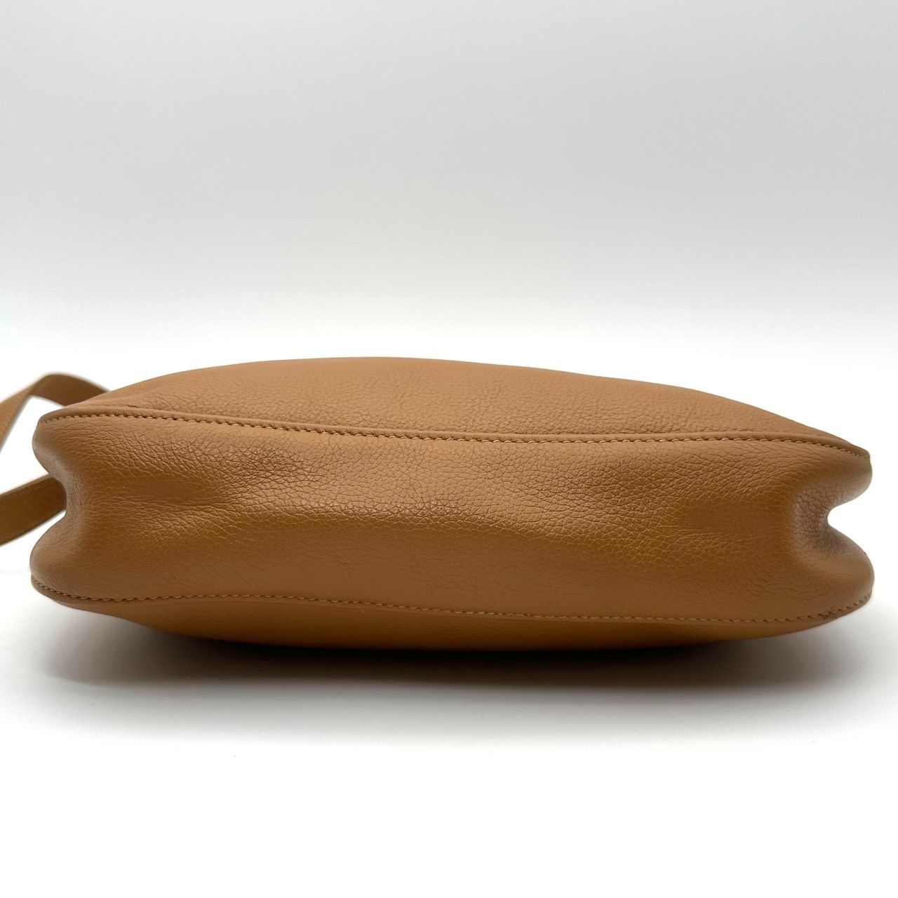 B5617】 Longchamp ロンシャン ショルダーバッグ レザー シボ革