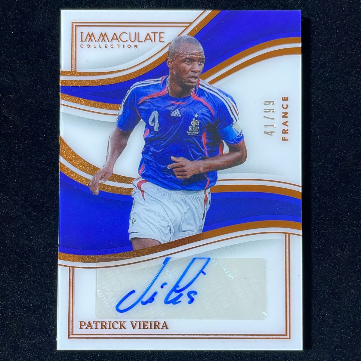 Patrick Vieira パトリック・ヴィエラ Panini Immaculate 2023-24 /99 Auto 直筆 サイン France