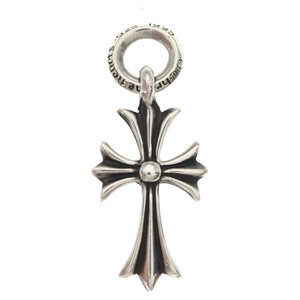 CHROME HEARTS (クロムハーツ) TINY CH CROSS タイニーCHクロス チャーム ネックレストップ シルバー BCA382