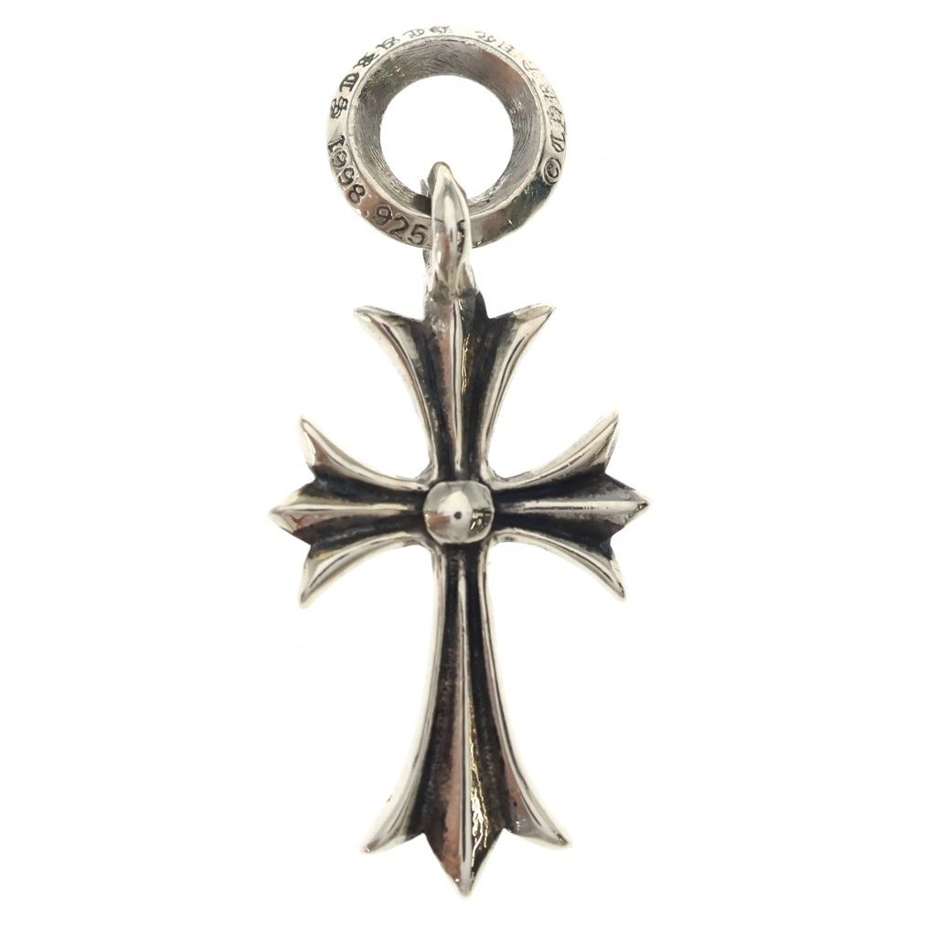 CHROME HEARTS (クロムハーツ) TINY CH CROSS タイニーCHクロス チャーム ネックレストップ シルバー BCA382