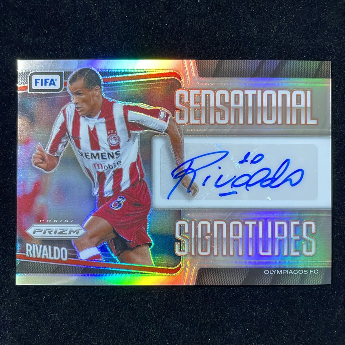 Rivaldo リバウド Panini Prizm FIFA Sensational 2025-26 Silver /49 Auto サイン 直筆 Olympiacos FC 7,186円