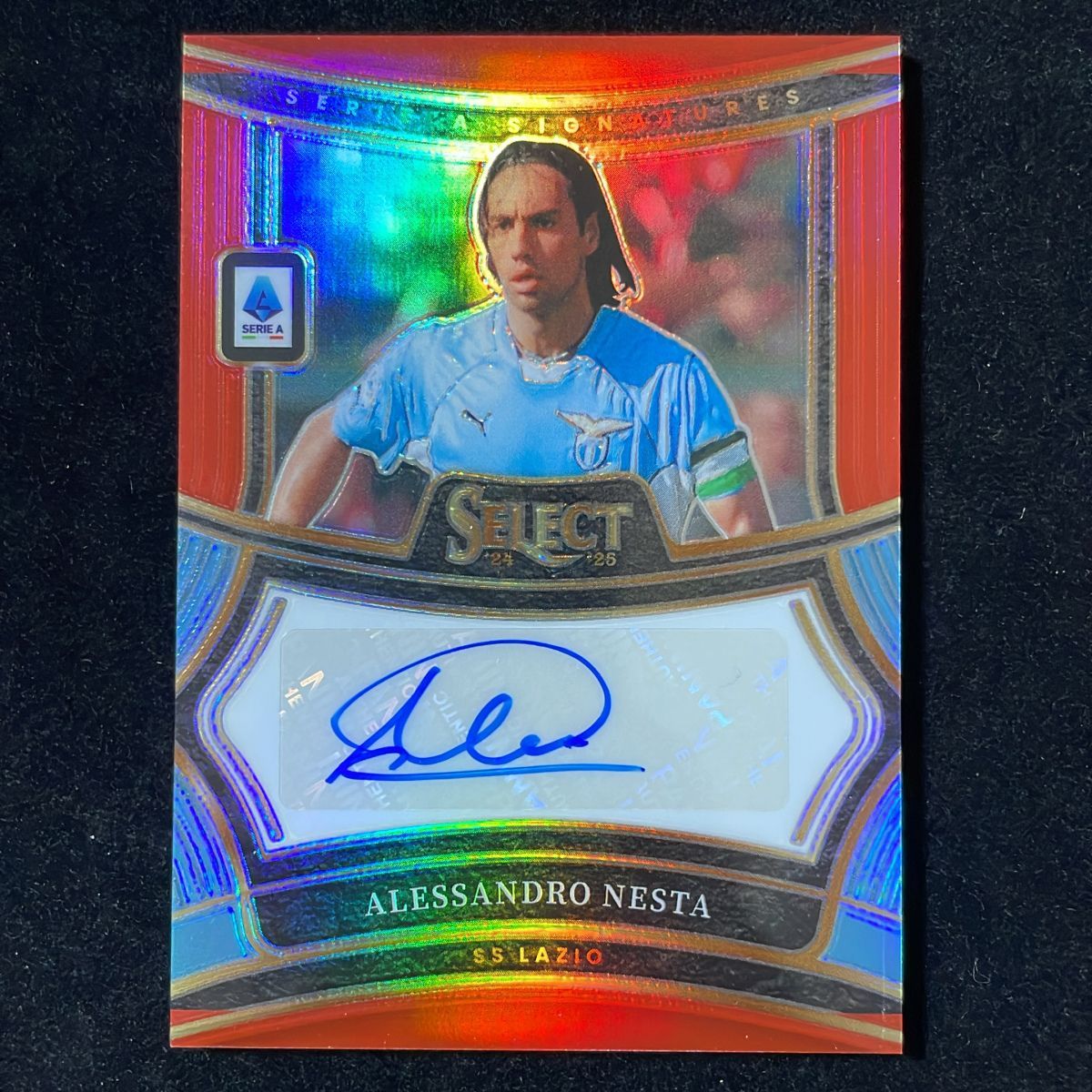 Alessandro Nesta アレッサンドロ・ネスタ Panini Select Serie A 2024-25 Red Auto サイン 直筆 Lazio