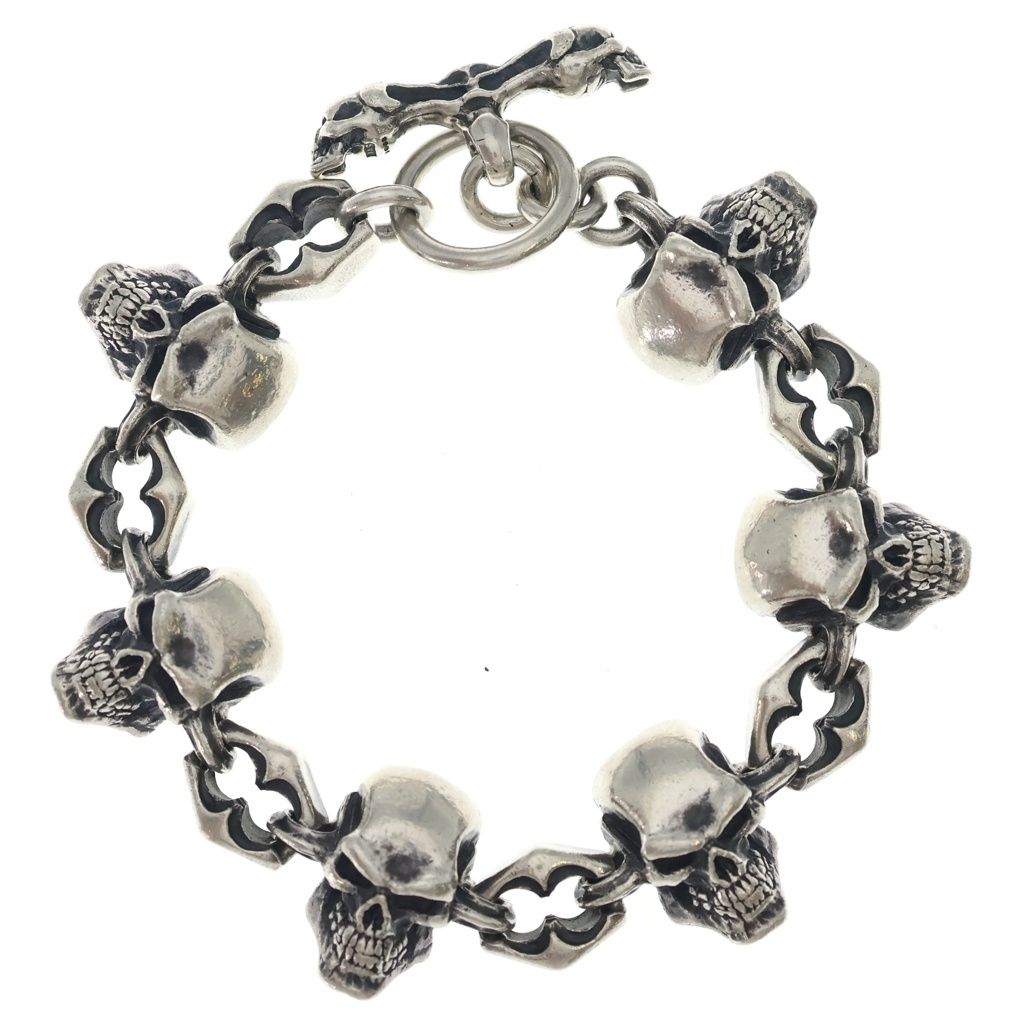 CRAZY PIG (クレイジーピッグ) SKULL LINK BRACELET スカル リンク