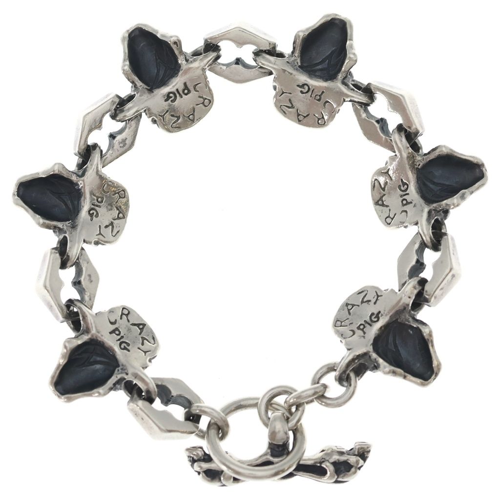 CRAZY PIG (クレイジーピッグ) SKULL LINK BRACELET スカル リンク