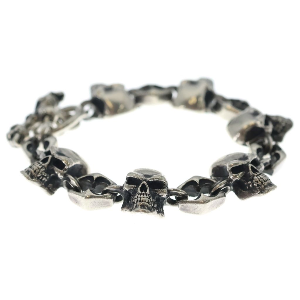 CRAZY PIG (クレイジーピッグ) SKULL LINK BRACELET スカル リンク