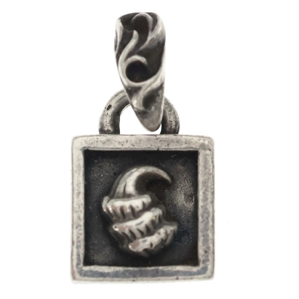 CHROME HEARTS (クロムハーツ) FRAMED CROW フレームドクロウ チャーム ペンダントトップ シルバー BCA272