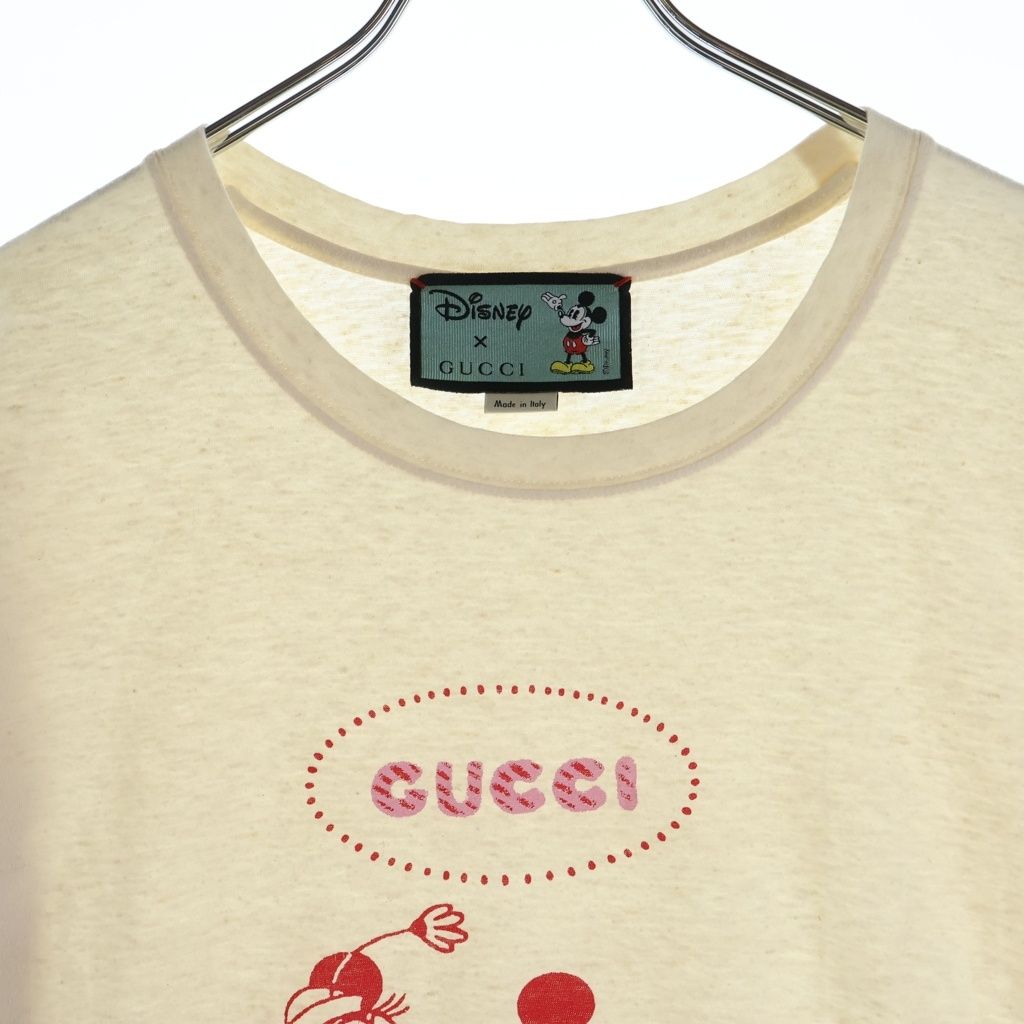 GUCCI (グッチ) ×Disney T-Shirt ディズニー 半袖Tシャツ アイボリー