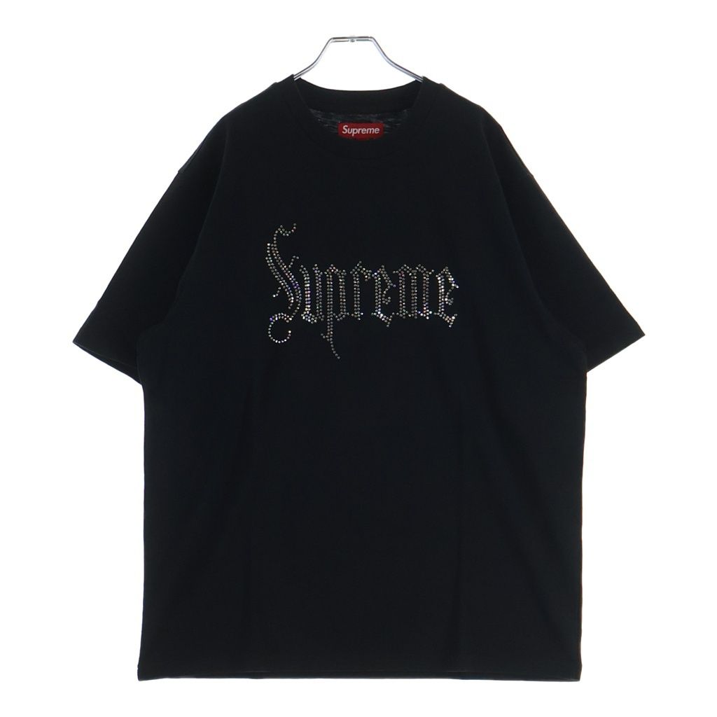 SUPREME (シュプリーム) 21SS Old English Rhinestone S/S Top 