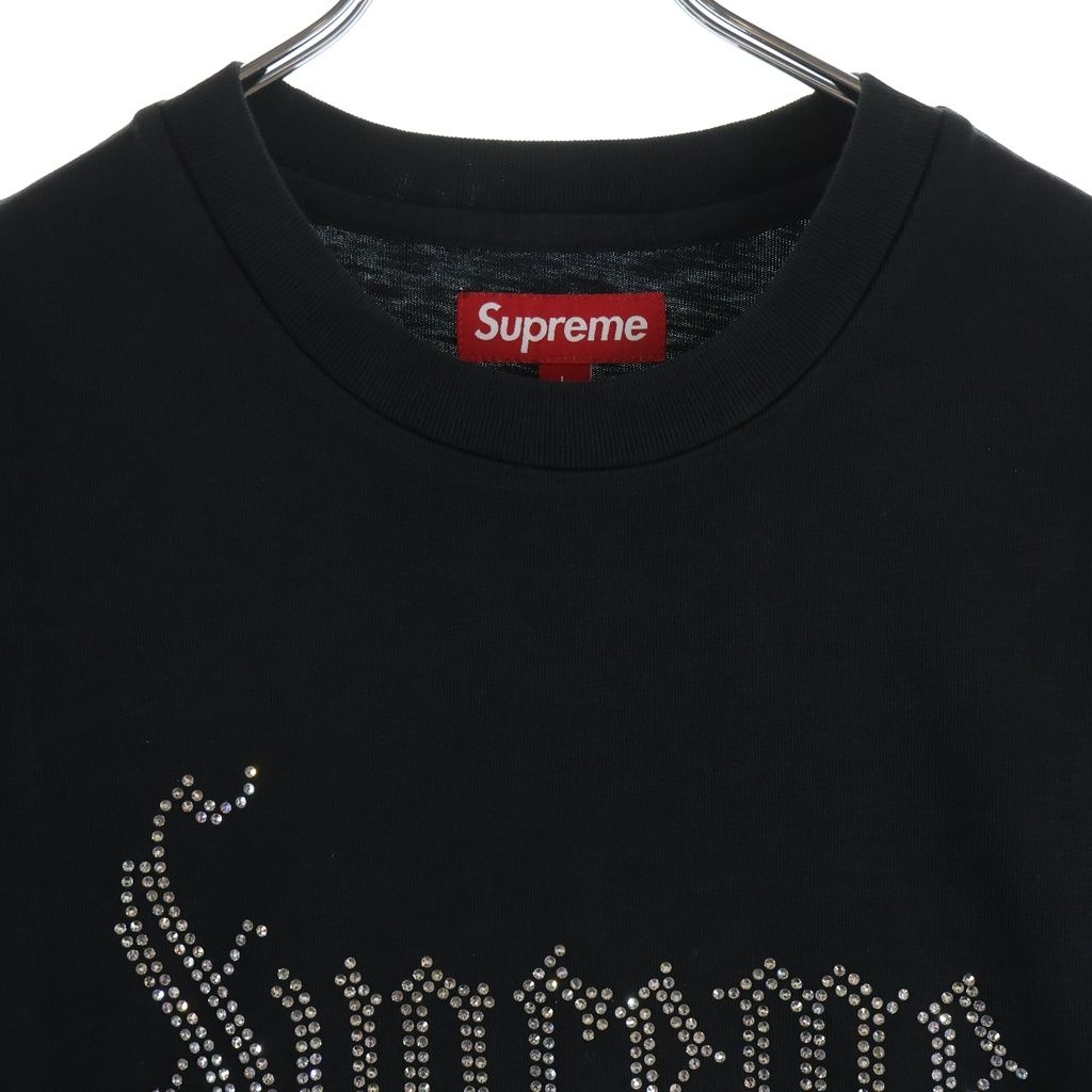 SUPREME (シュプリーム) 21SS Old English Rhinestone S/S Top 