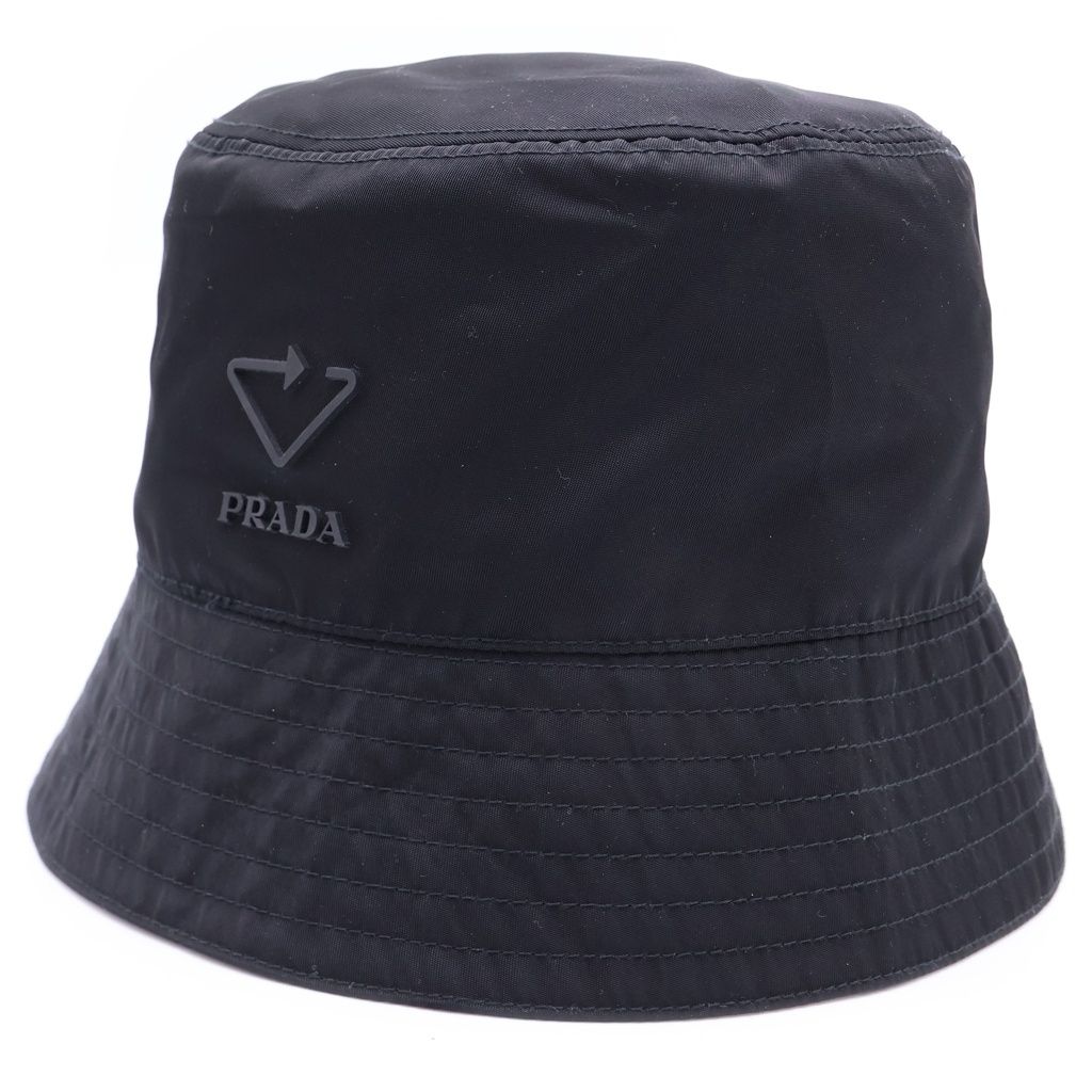 PRADA (プラダ) Re-Nylon リナイロン バケットハット 帽子 ブラック 2HC137 2DRT