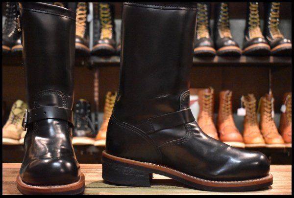 8E 箱付 美品 黒タグ】Chippewa チペワ 99953 エンジニア ブラック