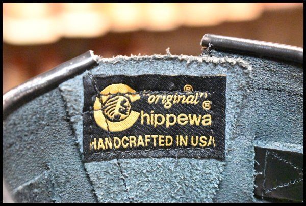 8E 箱付 美品 黒タグ】Chippewa チペワ 99953 エンジニア ブラック