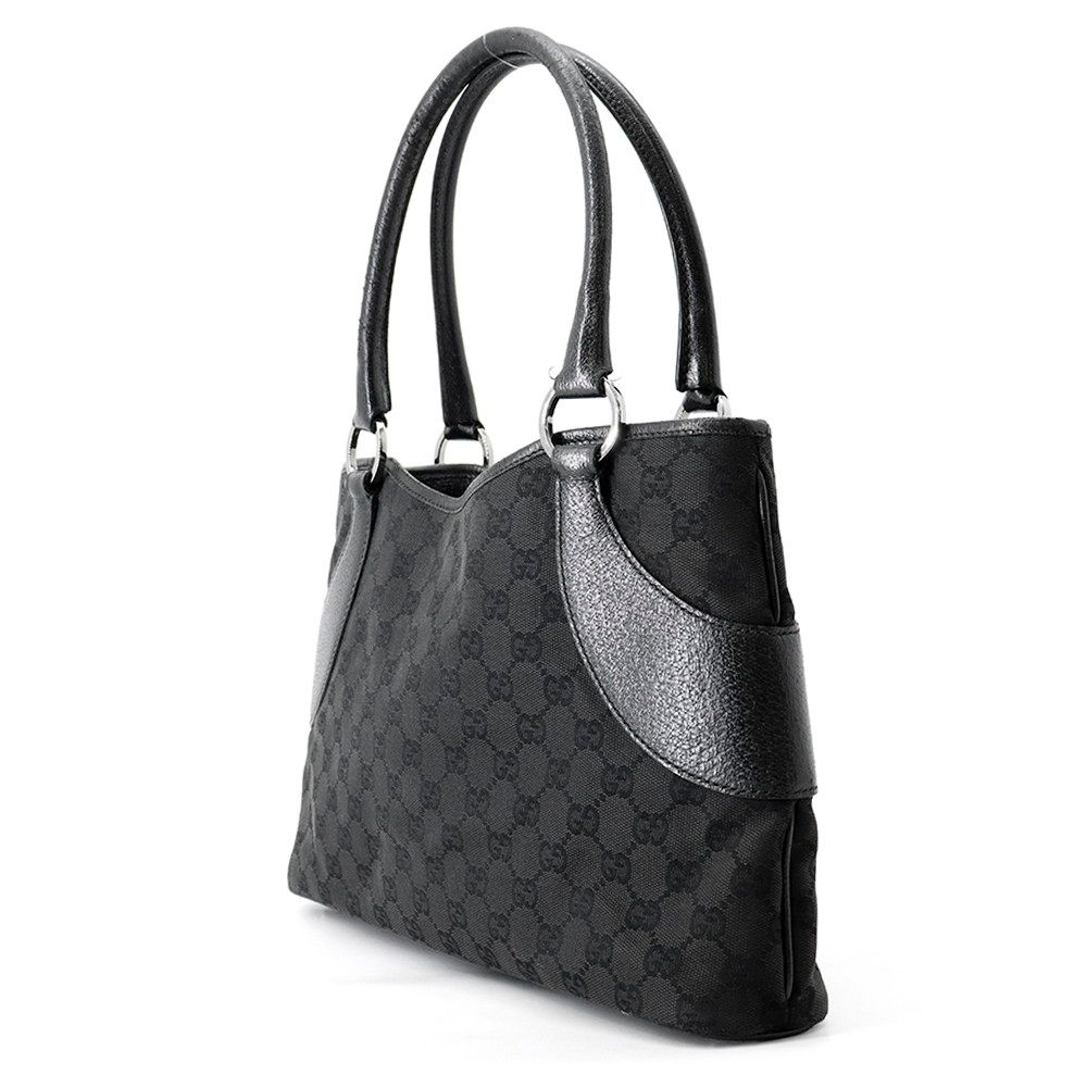 グッチ トートバッグ GGキャンバス 113015 GUCCI バッグ 黒 - メルカリ