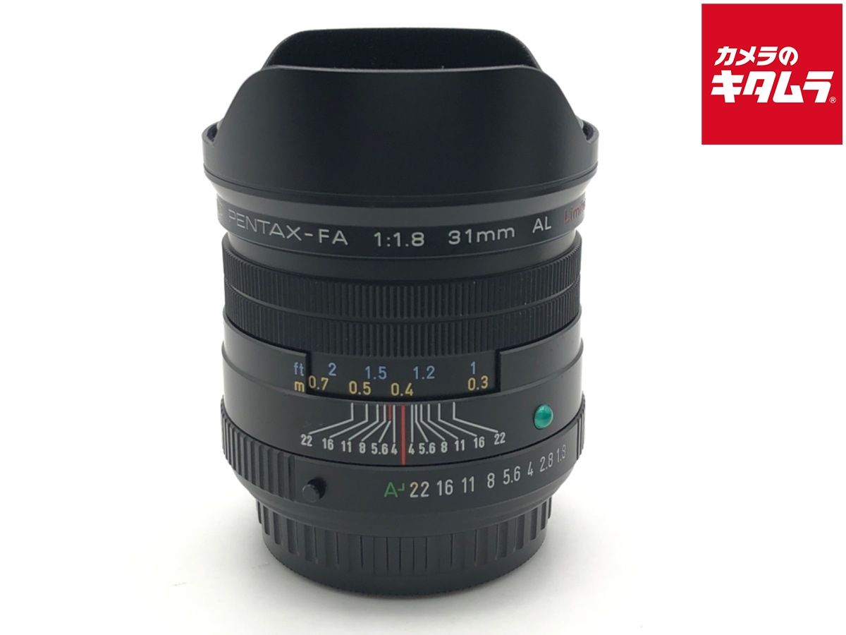 【中古】 【良品】 ペンタックス FA 31mm F1.8 AL Limited (ブラック)