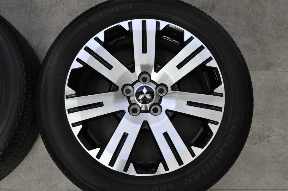 ミツビシ デリカ：D5 純正 225/55R18 デリカ D5 アウトランダー 美品】】ミツビシ デリカD5 純正 18in 7J +38 PCD114.3 ヨコハマ