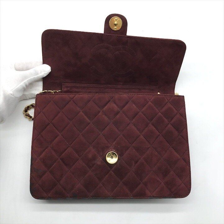 CHANEL シャネル ココマーク マトラッセ スエード チェーン ショルダー 
