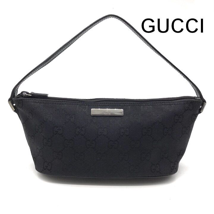 美品 GUCCI グッチ GGキャンバス アクセサリー ポーチ ショルダー