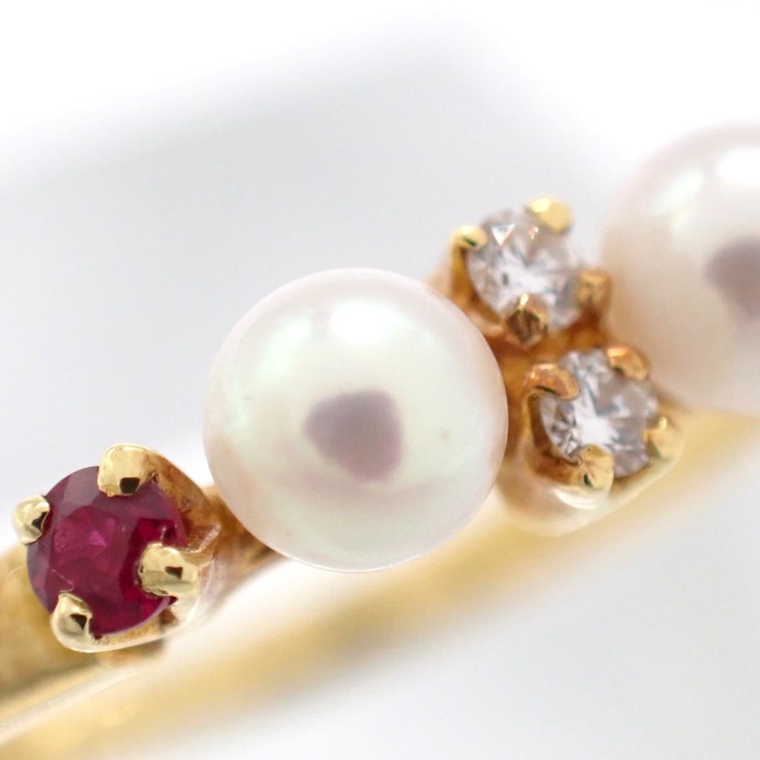 MIKIMOTO ミキモト 7号 パール 真珠 ベビーパール ダイヤモンド ダイヤ