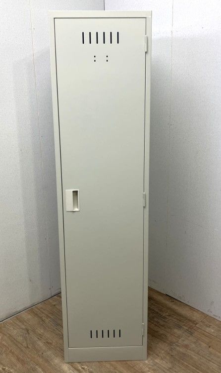 【アウトレット品】 掃除道具ロッカー No.45VN グレー