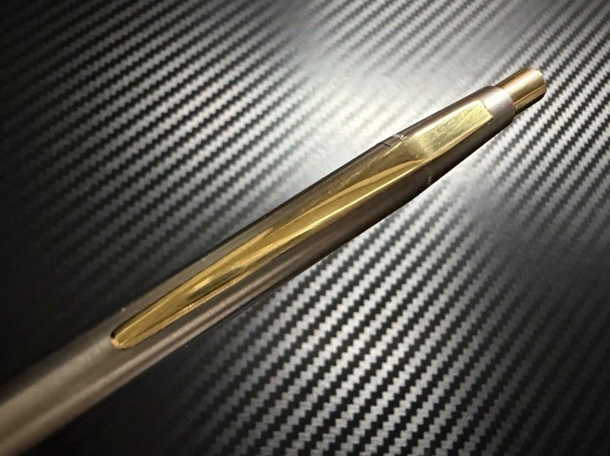 未使用に近い モンブラン ノブレス ステンレス ボールペン バイカラー