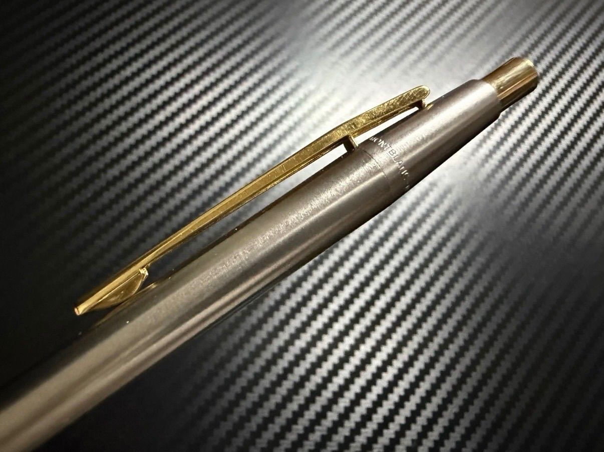 未使用に近い モンブラン ノブレス ステンレス ボールペン バイカラー