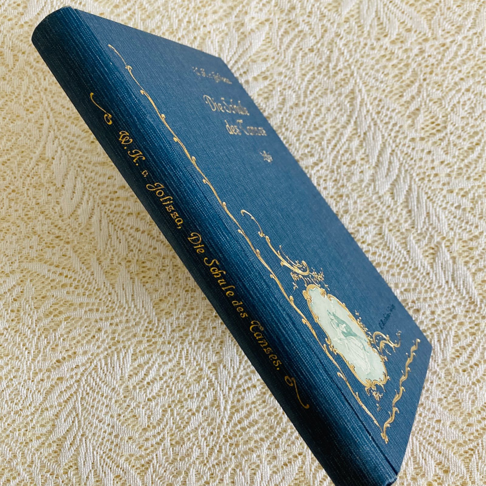 気品ある美しい装丁のアンティークブック 社交ダンス手引き書 1907年頃