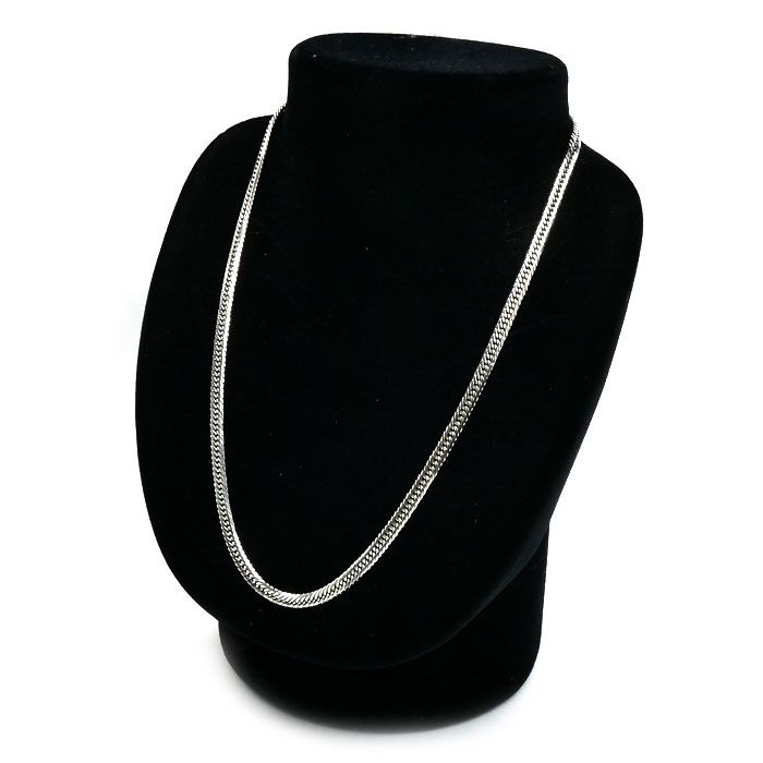 Pt850プラチナ ネックレス 喜平12面トリプルカット 27.5g 46cm メンズ