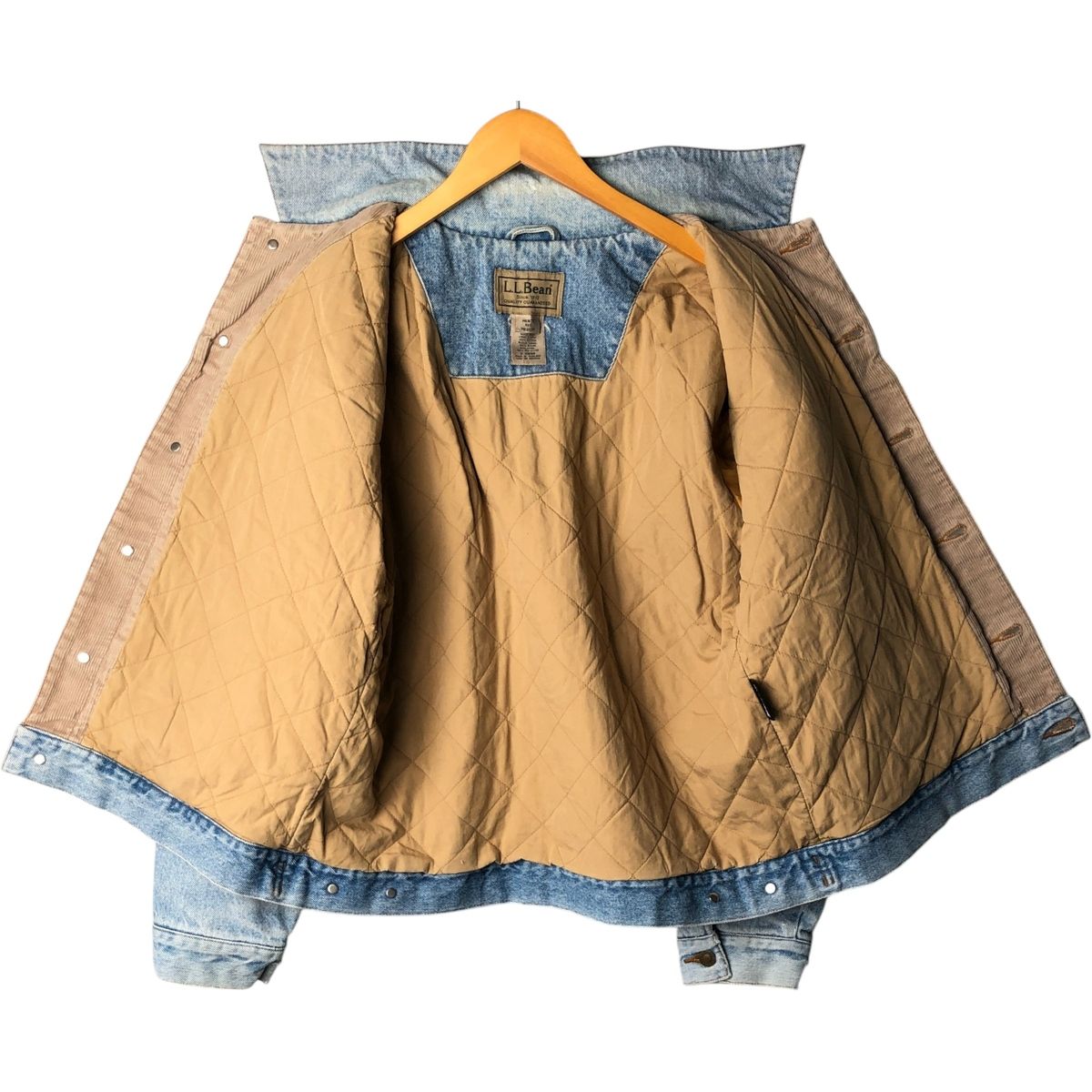 古着 90~00年代 エルエルビーン L.L.Bean 中綿入り デニムジャケット G 