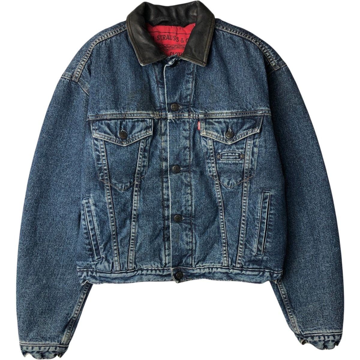古着 80年代 リーバイス Levi's 71665-0815 中綿入り デニムジャケット Gジャン メンズM相当/eaa650700