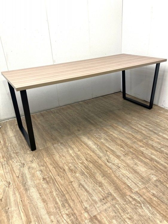 【中古品】 1800ミーティングテーブル ナチュラル
