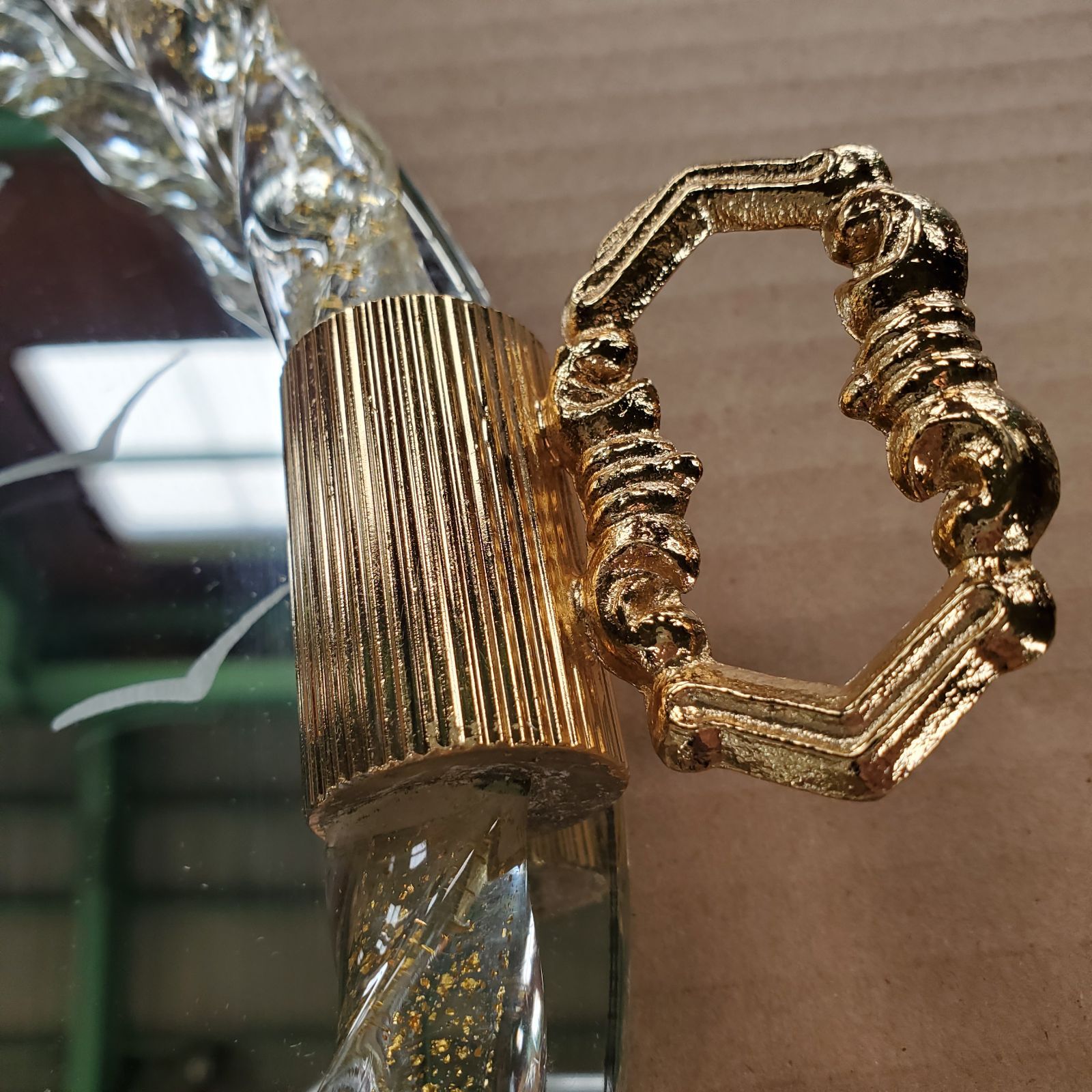 MURANO ムラーノ ベネチアンガラス ミラートレイ イタリア製 - メルカリ