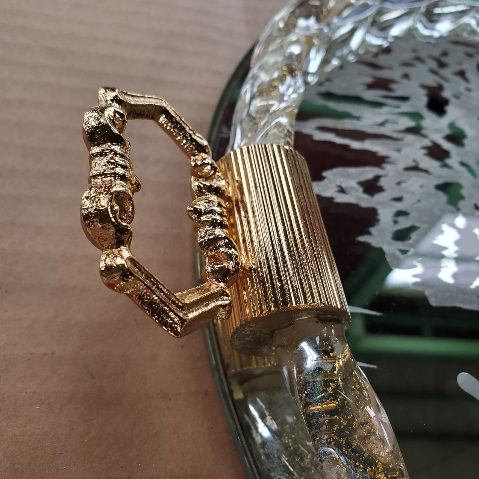 MURANO ムラーノ ベネチアンガラス ミラートレイ イタリア製 - メルカリ
