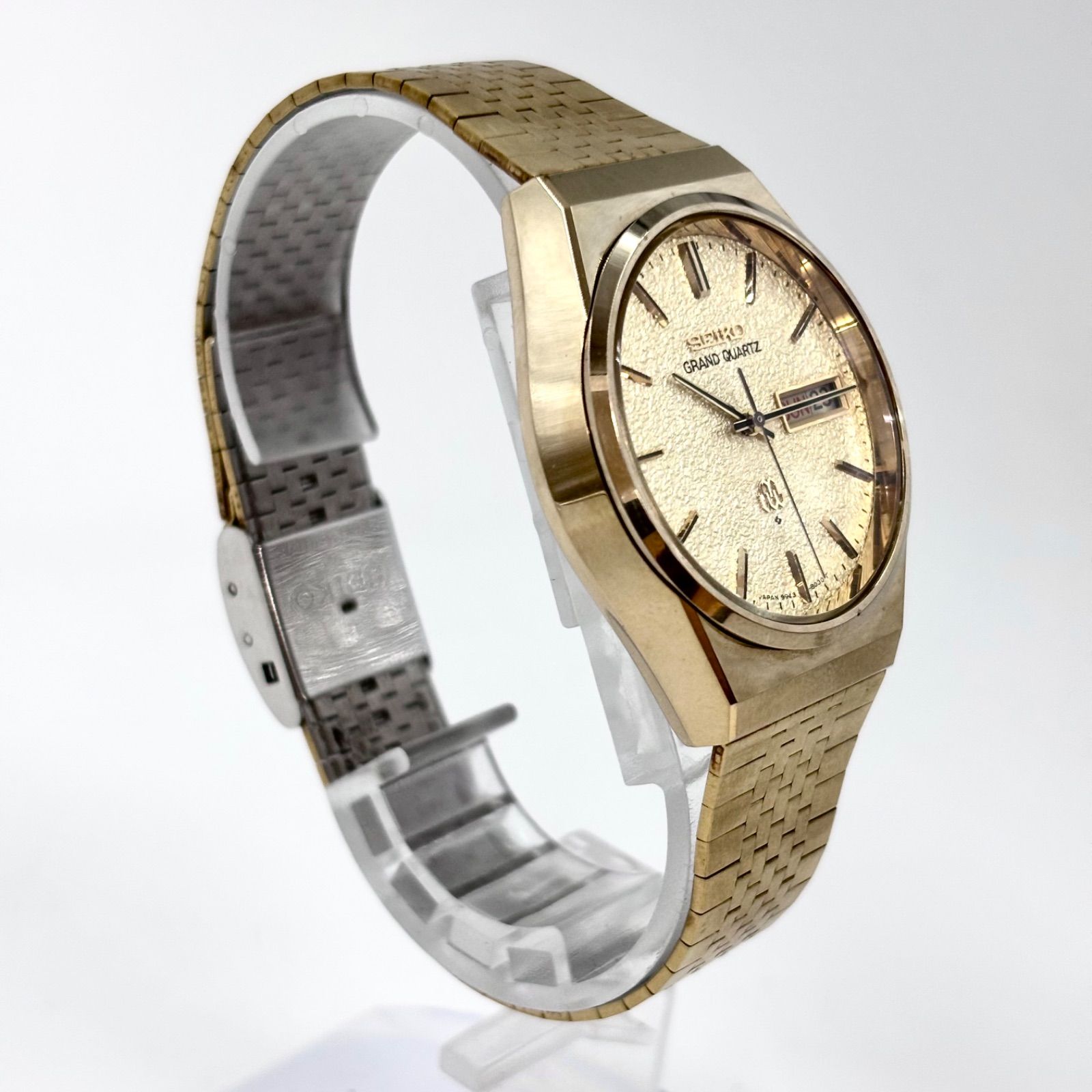 低価，爆買い】 【稼働/純正ブレス】SEIKO/セイコー GRAND QUARTZ 