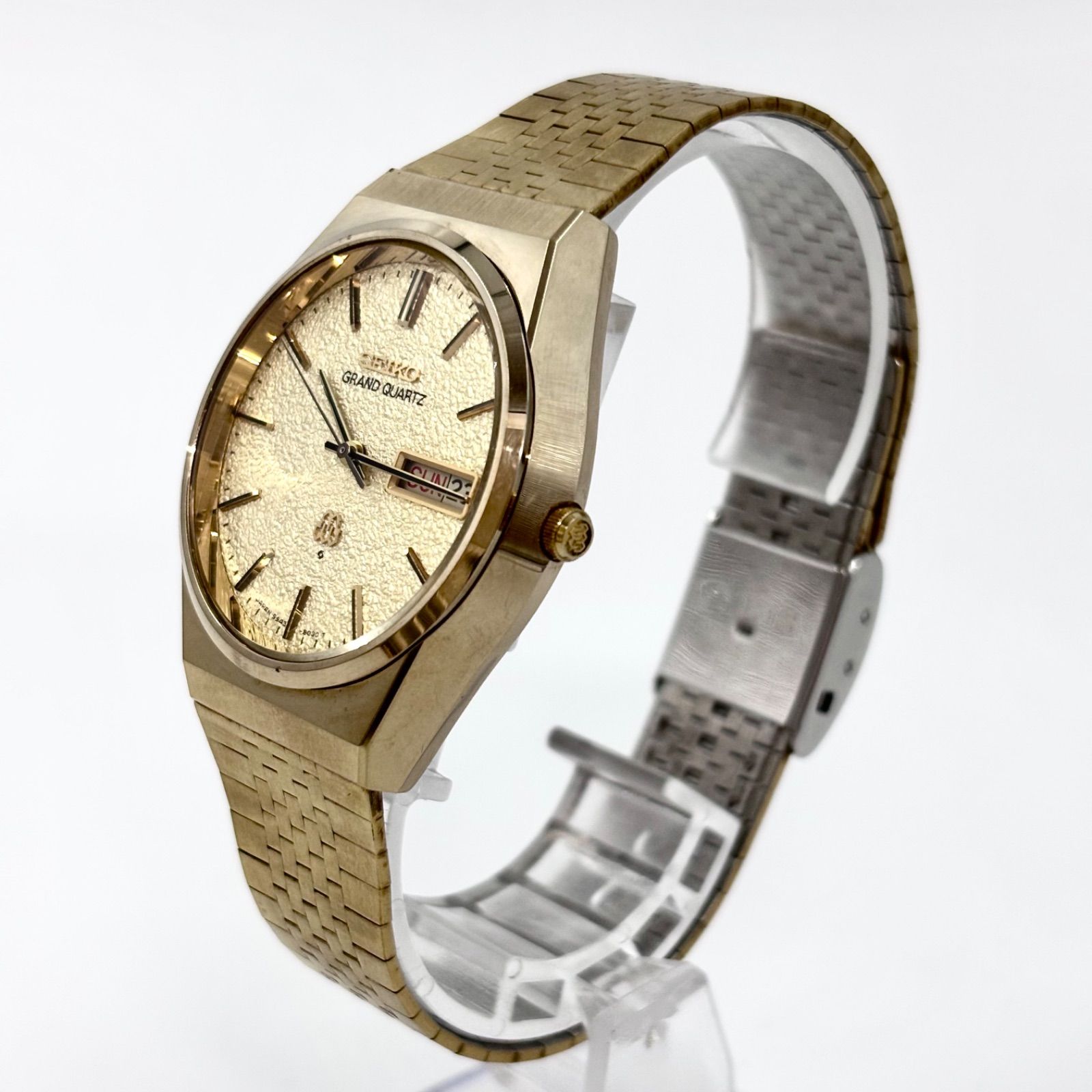 低価，爆買い】 【稼働/純正ブレス】SEIKO/セイコー GRAND QUARTZ 