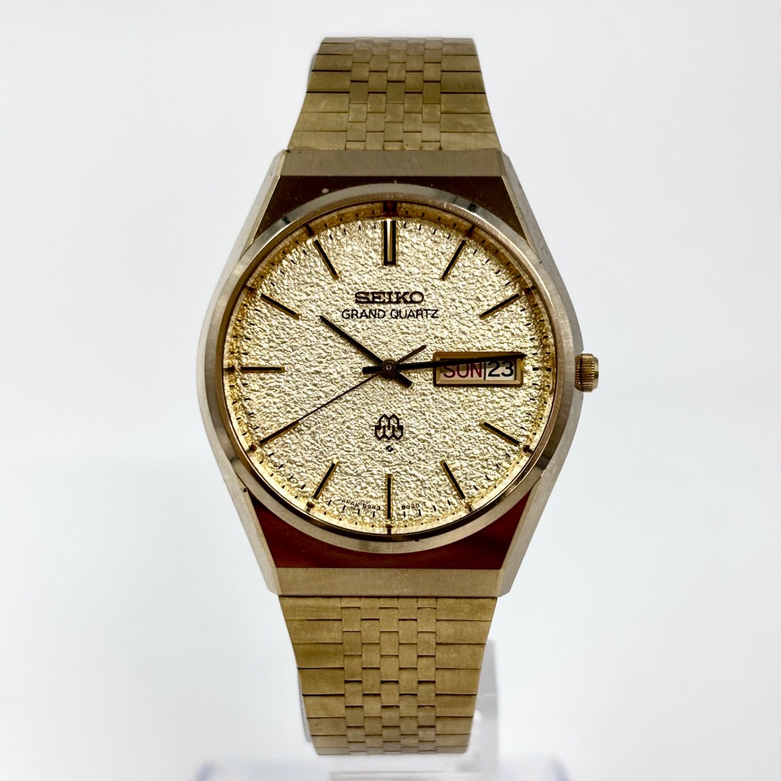 低価，爆買い】 【稼働/純正ブレス】SEIKO/セイコー GRAND QUARTZ 