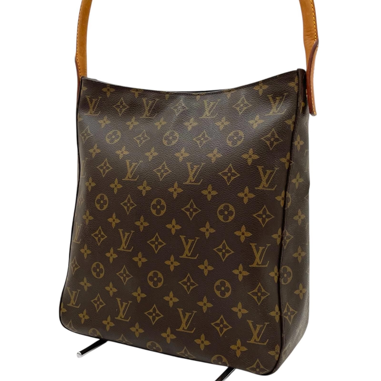 ルイヴィトン M51145モノグラム ルーピングGMトートバッグ ブラウン 中古】LOUIS VUITTON | ルイ・ヴィトン モノグラム ルーピングGM