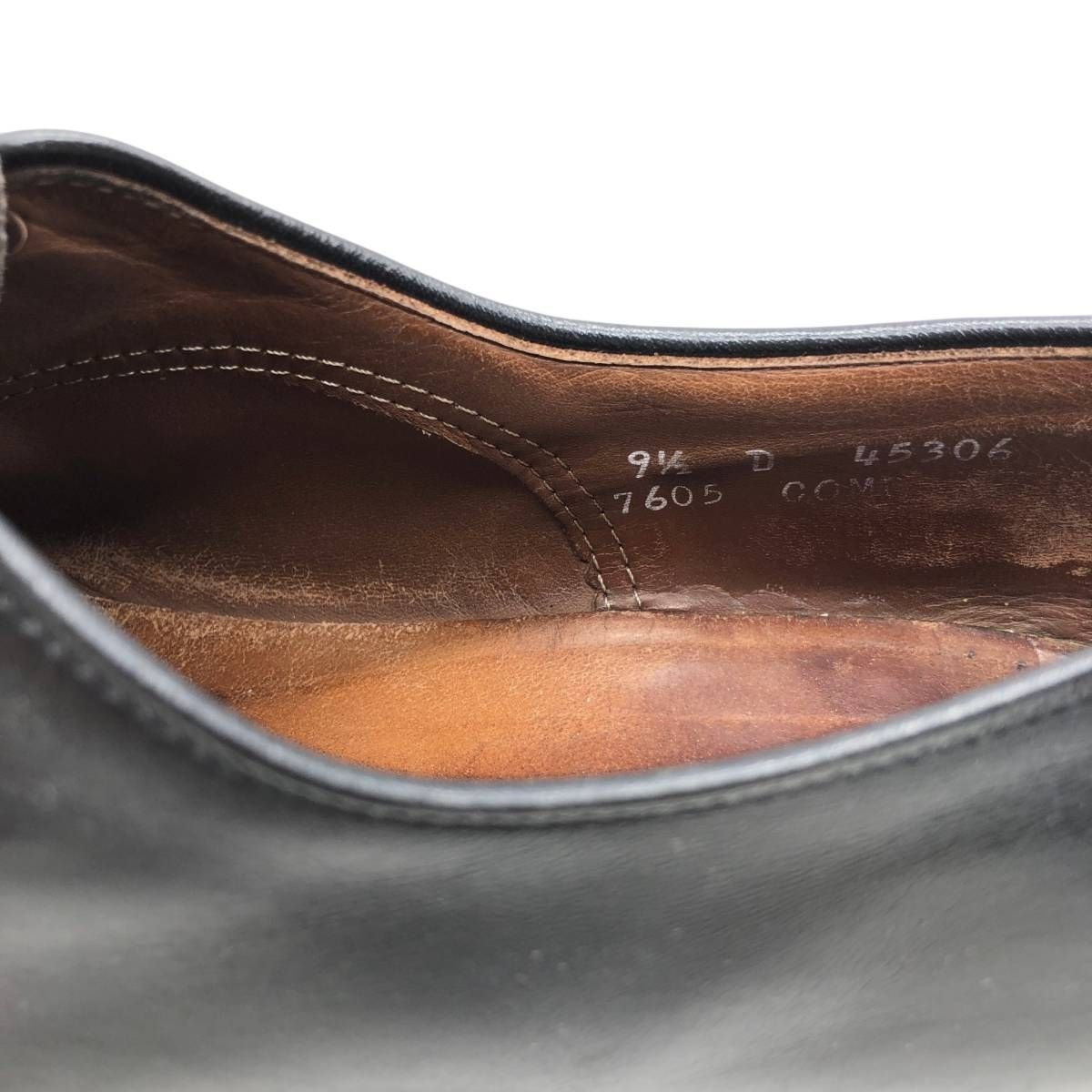 古着 アレンエドモンズ ALLEN EDMONDS Dover 無地 プレーントゥ