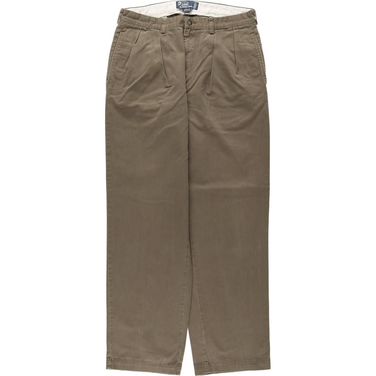 古着 ラルフローレン Ralph Lauren POLO by Ralph Lauren ANDREW PANT ツータック チノパンツ メンズw34相当/eaa650939