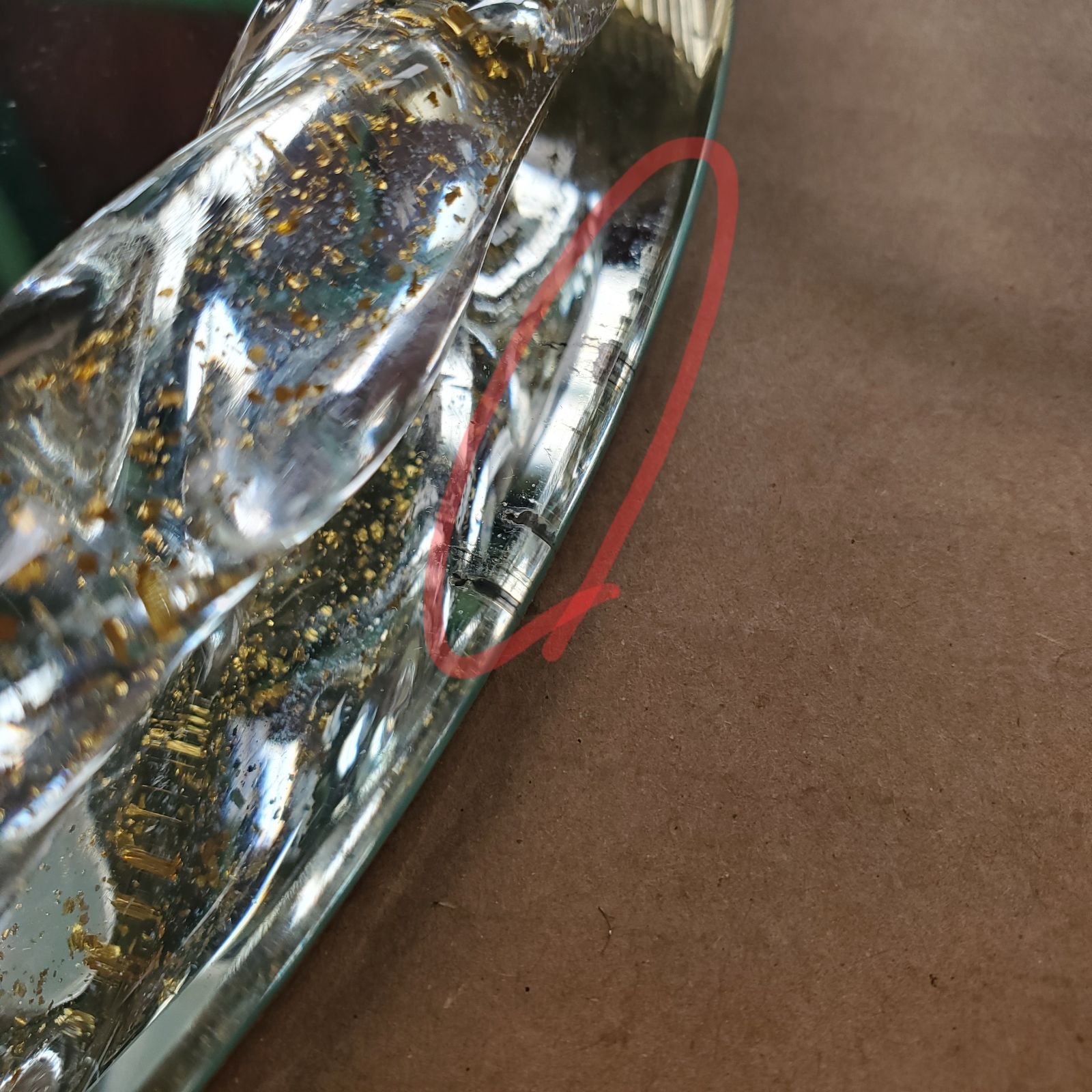 MURANO ムラーノ ベネチアンガラス ミラートレイ イタリア製 - メルカリ