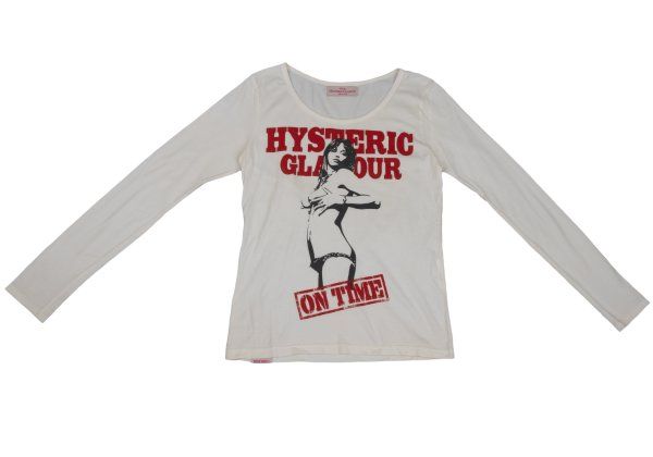 ヒステリックグラマーHYSTERIC GLAMOUR ガールロゴプリントカットソー