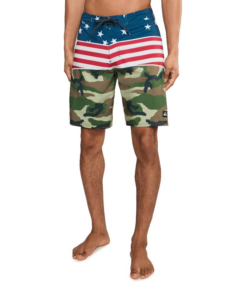 クイックシルバー メンズ 水着 ハーフパンツ・ショーツ ショートパンツ シルク Quiksilver Surfsilk Panel 20 Boardshortsalsa