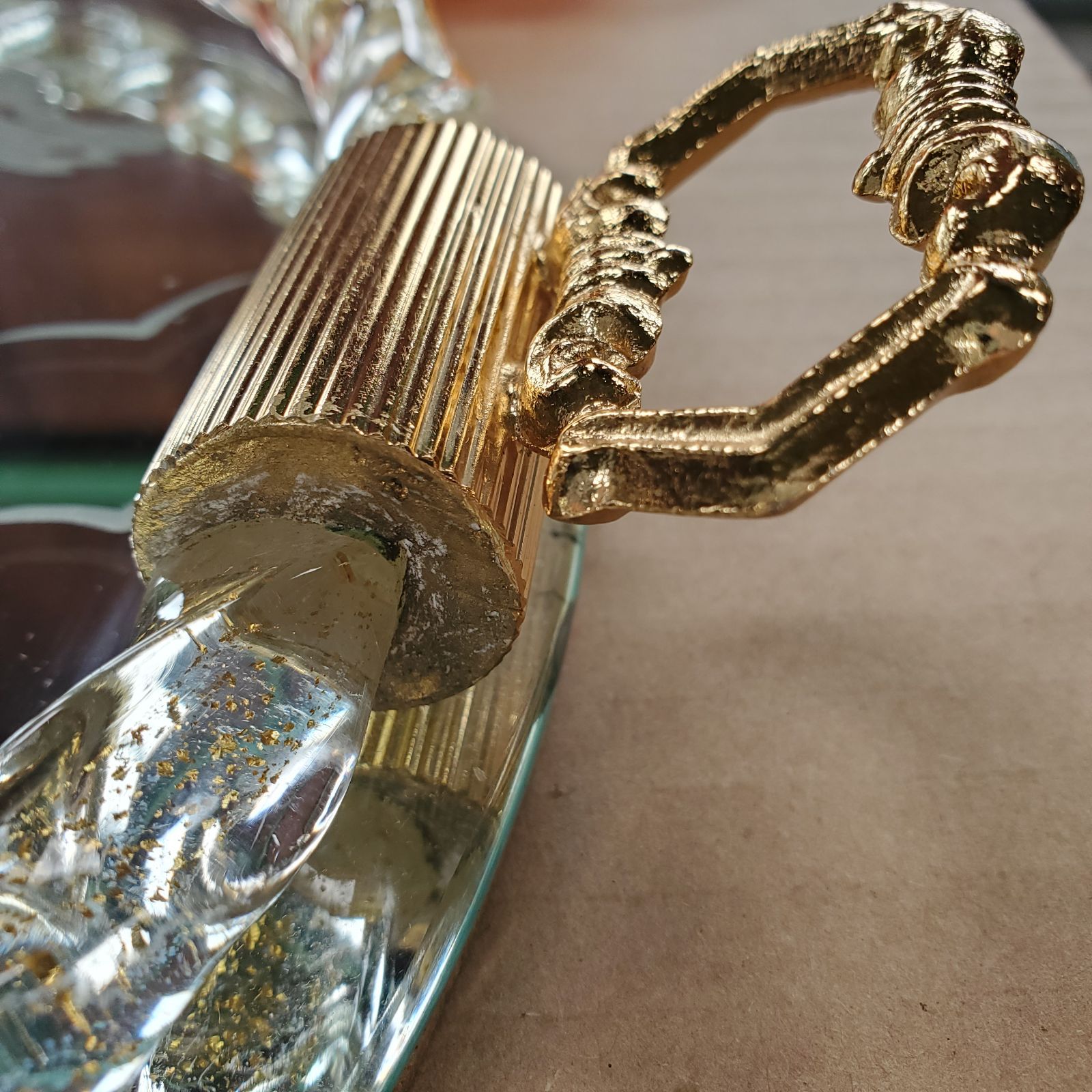 MURANO ムラーノ ベネチアンガラス ミラートレイ イタリア製 - メルカリ
